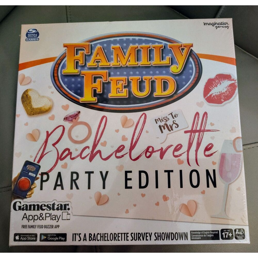 NIB Family Feud Bachelorette Party Edition Board Game Survey Showdown